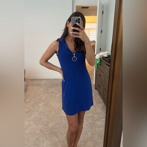 Elegant Blue Mini Dress
